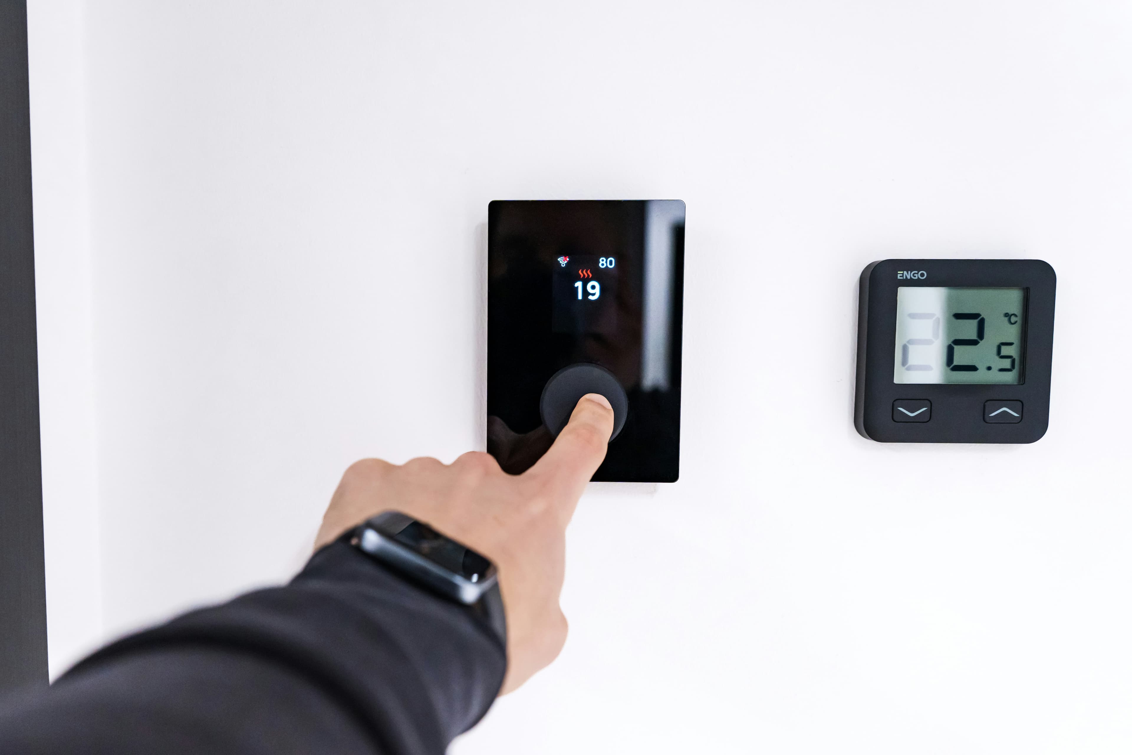Heating installation background