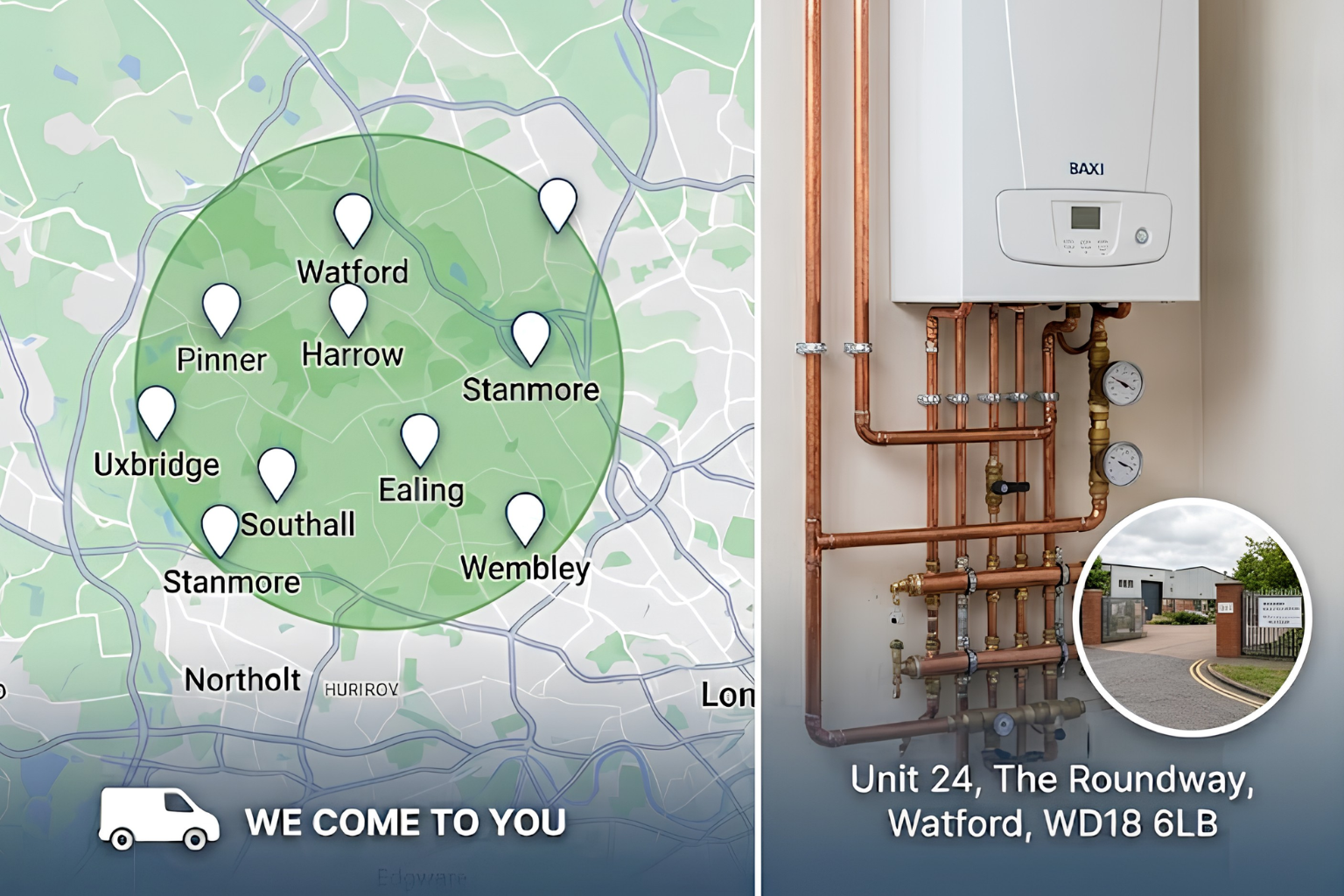 AR Heating engineer at a home in Watford